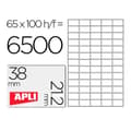 Pikkukuva 1 / 3: Liimaetiketit Apli 1283 Valkoinen 100 Levyt 38 x 21,2 mm