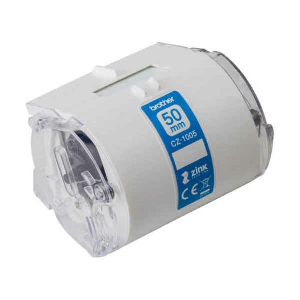 Lamineret tape til mærkningsmaskiner Brother BA79319 50 mm Blå Hvid