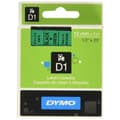 Miniatyrbild 2 av 3: Laminerat Band till Etikettskrivare Dymo D1 45019 12 mm LabelManager™ Grön Svart (5 antal)