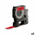 Pikkukuva 1 / 3: Laminoitu teippi tarrakoneelle Dymo D1 45017 12 mm LabelManager™ Punainen Musta (5 osaa)