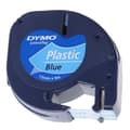 Pikkukuva 3 / 3: Laminoitu teippi tarrakoneelle Dymo 91205 12 mm LetraTag® Musta Sininen (10 osaa)