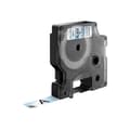 Pikkukuva 3 / 3: Laminoitu teippi tarrakoneelle Dymo D1 45010 12 mm LabelManager™ Läpinäkyvä Musta (5 osaa)