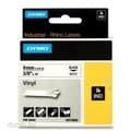 Pikkukuva 2 / 2: Laminoitu teippi tarrakoneelle Rhino Dymo ID1-9 Valkoinen Musta 9 x 5,5 mm Vinyylit (5 osaa)