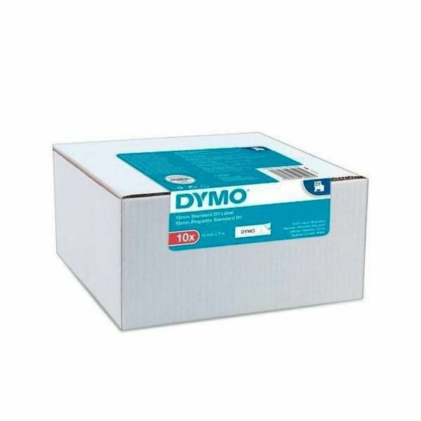 Laminerat Band till Etikettskrivare Dymo Value Pack Vit Svart/Vit