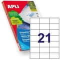 Pikkukuva 3 / 3: Liimaetiketit Apli 1276 Valkoinen 100 Levyt 70 x 42,4 mm