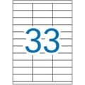 Pikkukuva 1 / 3: Liimaetiketit Apli 1270 Valkoinen 100 Levyt 70 x 25,4 mm