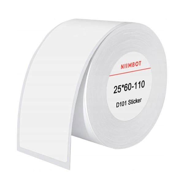 Niibot termiske etiketter T25*60-110 Hvid