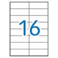 Miniatyrbild 2 av 2: Etiketter till Skrivare MULTI 3 4708 Vit Upprätt 100 Blad 105 x 37 mm 105 x 37mm