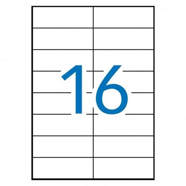 Etiketter till Skrivare MULTI 3 4708 Vit Upprätt 100 Blad 105 x 37 mm 105 x 37mm