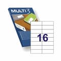 Miniatyrbild 1 av 2: Etiketter till Skrivare MULTI 3 4708 Vit Upprätt 100 Blad 105 x 37 mm 105 x 37mm
