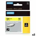 Miniatyrbild 1 av 2: Laminerat Band till Etikettskrivare Rhino Dymo ID1-9 Gul Svart 9 x 1,5 mm (5 antal)