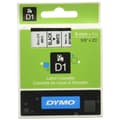 Miniatyrbillede 2 af 3: Lamineret tape til mærkningsmaskiner Dymo D1 41913 9 mm LabelManager™ Hvid Sort (5 enheder)