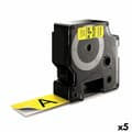 Pikkukuva 1 / 3: Laminoitu teippi tarrakoneelle Dymo D1 53718 24 mm LabelManager™ Musta Keltainen (5 osaa)