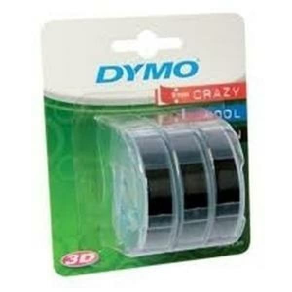 Laminoitu teippi tarrakoneelle Dymo 84773 9 mm x 3 m Musta Valkoinen (5 osaa)