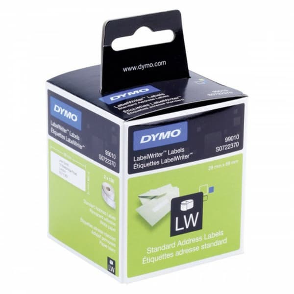 Printer labels Dymo S0722370 89x28 mm Hvid