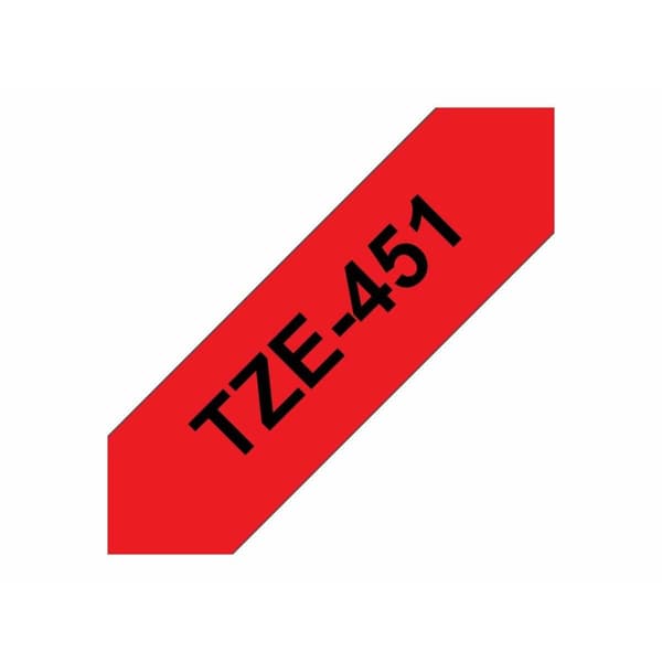 Laminointitarra Brother TZE451 Musta/Punainen