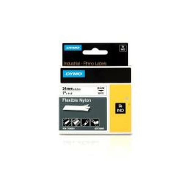 Laminerat Band till Etikettskrivare Dymo 1734524 Vit/Svart Svart/Vit