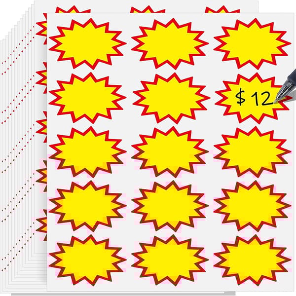 INF Eksplosionsetiketter - (20 ark/pakke) 1