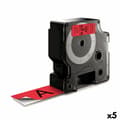 Miniatyrbild 1 av 3: Laminerat Band till Etikettskrivare Dymo D1 53717 24 mm LabelManager™ Röd Svart (5 antal)