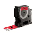 Miniatyrbilde 2 av 3: Lamineringsteip for merkemaskin Dymo D1 53717 24 mm LabelManager™ Rød Svart (5 enheter)