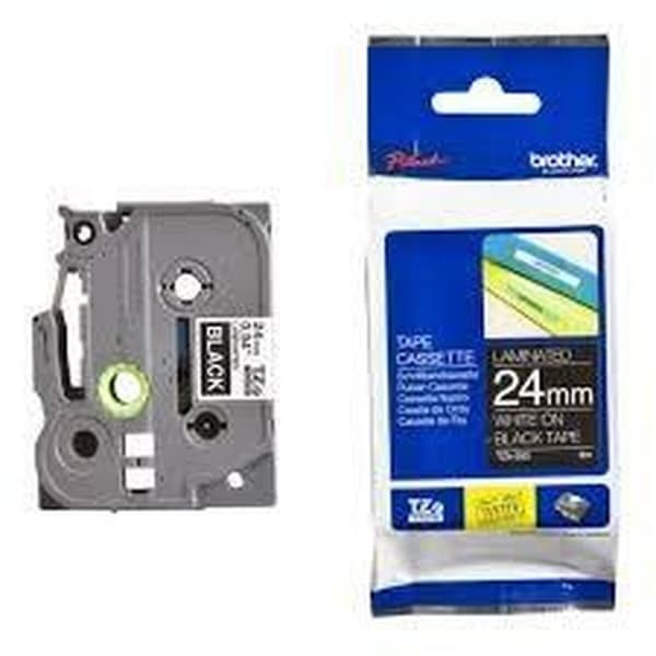 Lamineret tape til mærkningsmaskiner Brother Cinta laminada 24mm
