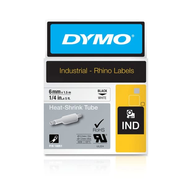 Laminoitu teippi tarrakoneelle ID1-6 Dymo 18051 Valkoinen