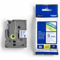 Miniatyrbillede 1 af 2: Lamineret tape til mærkningsmaskiner Brother Cinta laminada 9mm Blå/hvid
