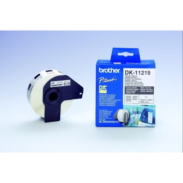 Etiketter till Skrivare Brother DK11219 Vit Svart/Vit