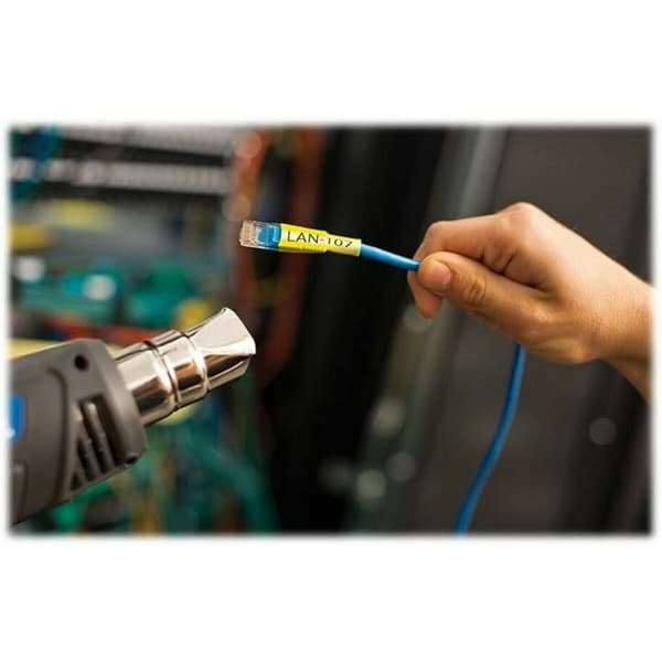 Lamineret tape til mærkningsmaskiner Brother HSE611E Sort Multifarvet (1 enheder)