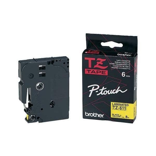 TZe-FX611 Flexi-Tape tejpkassett för etikettmaskin - BROTHER