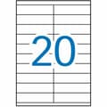 Miniatyrbillede 2 af 7: Selvklæbende etiketter Apli 01299 100 Ark 105 x 29 mm Hvid