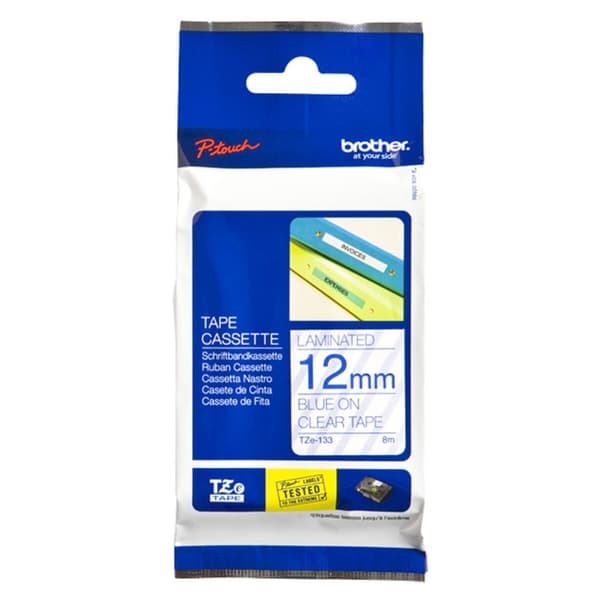 Alkunperäinen mustepatruuna Brother Cinta laminada 12mm Harmaa