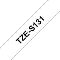 Miniatyrbild 2 av 2: Tape BROTHER TZES131 12mm Svart på Klar