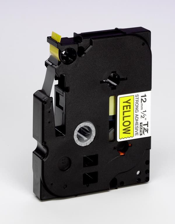 Tape BROTHER TZES631 12mm Svart på Gul