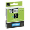 Miniatyrbild 2 av 3: Laminerat Band till Etikettskrivare Dymo D1 43613 6 mm LabelManager™ Vit Svart (5 antal)