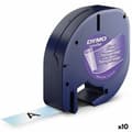 Miniatyrbild 1 av 2: Laminerat Band till Etikettskrivare Dymo 12267 12 mm x 4 m Transparent Plast Svart (10 antal)