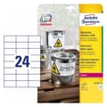 Miniatyrbillede 2 af 3: Selvklæbende etiketter Avery 20 Ark Hvid 70 x 37 mm