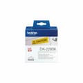 Miniatyrbillede 2 af 3: Lamineret tape til mærkningsmaskiner Brother DK-22606 Sort/Gul 62 mm x 15,24 m