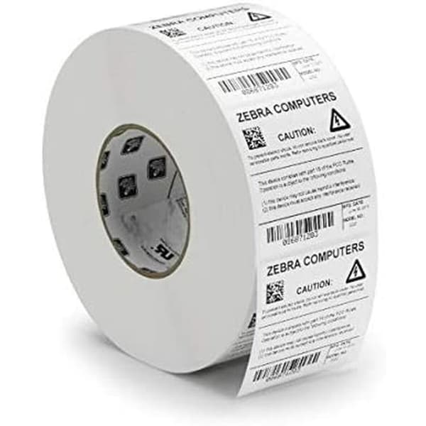 Printer labels Zebra 3012883-T Hvid Rektangulær 25 Ark (25 enheder)