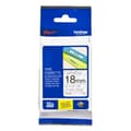 Miniatyrbillede 1 af 2: Lamineret tape til mærkningsmaskiner Brother TZE141 Sort/Hvid 18mm