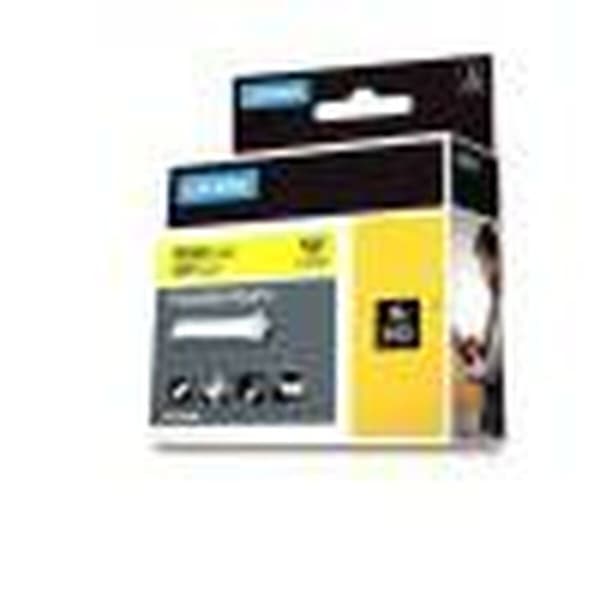 Laminerat Band Dymo Nylon Flexible IND Multicolour Svart/Gul