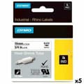 Miniatyrbillede 1 af 2: Sæt med krympeslange Rhino Dymo ID1-19 19 x 1,5 mm Sort Hvid (5 enheder)