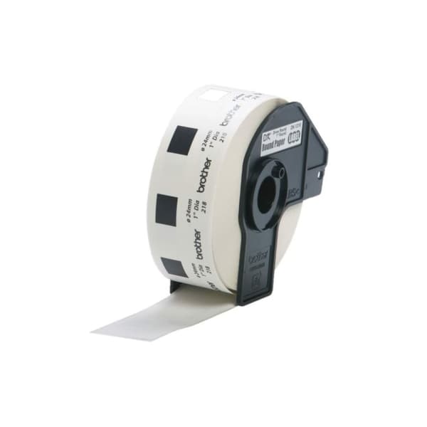 Printer labels Brother DK-11218 24 mm (1000 uds) Hvid Sort/Hvid