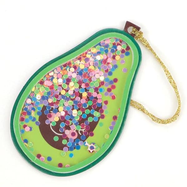 Etiketter - Kawaii - Avokado - Set med 2 - 3 storlekar - 9 cm