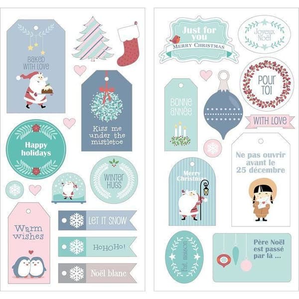 Set med XL-klistermärken - ARTEMIO - My Little Xmas - Röd - 2 ark - DIY-dekorationsdetaljer