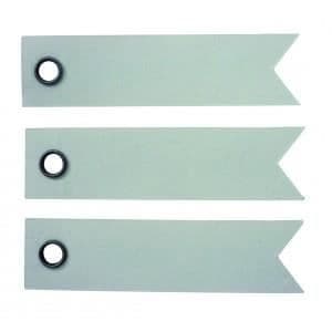 Öglaetiketter - Kraft - 20 stycken - Vit - 50x12mm - Kreativa aktiviteter