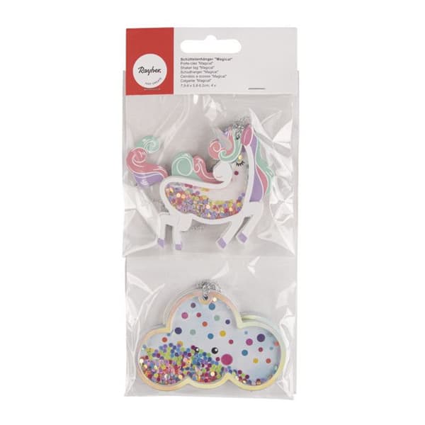Nyckelring "Magical", 7,5 - 9 x 5,8 - 6,2cm, 4 stycken