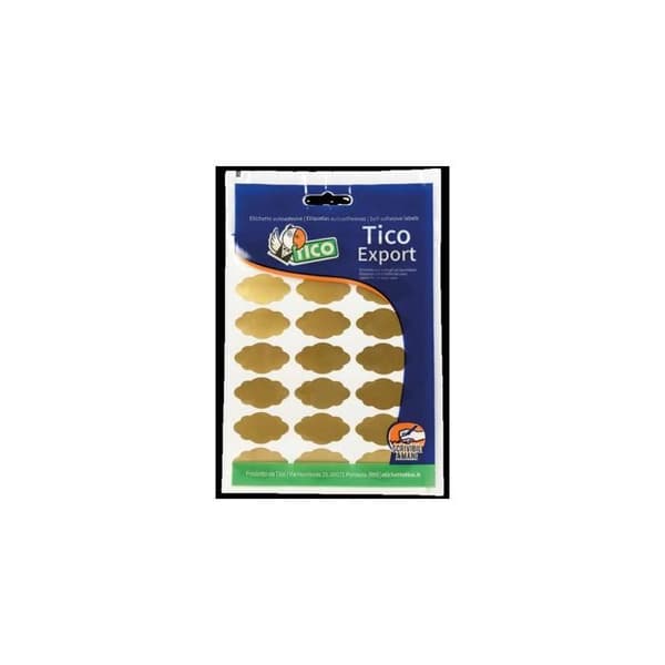 Klisteretikett Tico E-GL-3619 Guld