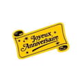 Miniatyrbild 2 av 2: Etiketter Glad Födelsetag - AGIPA - Rulle med 1000 - Vit - 19 x 34 mm