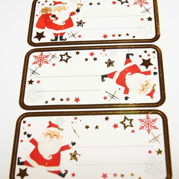12 klisteretiketter till jul - Rolig jultomte